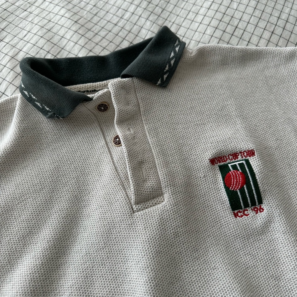 Vintage World Cup Tour ICC ‘96 Polo Shirt RARE